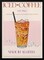 Refreshing Glass of Iced Coffee - Nazma Khokhar 24x36 Black Framed Art | Home or Office Art